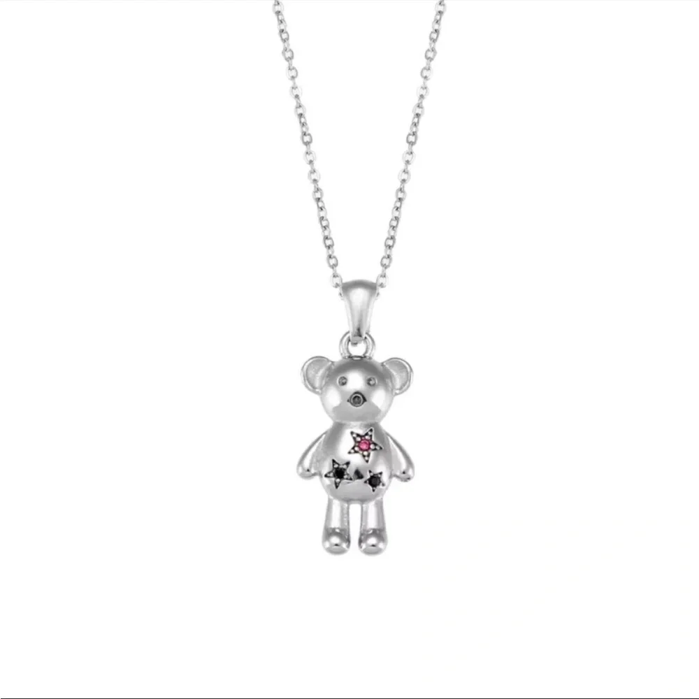 NEW SILVER PENDANT CUTE BEAR NECKLACE, NICE NECKLACE, CUTE NECKLACE - Picture 2 of 4
